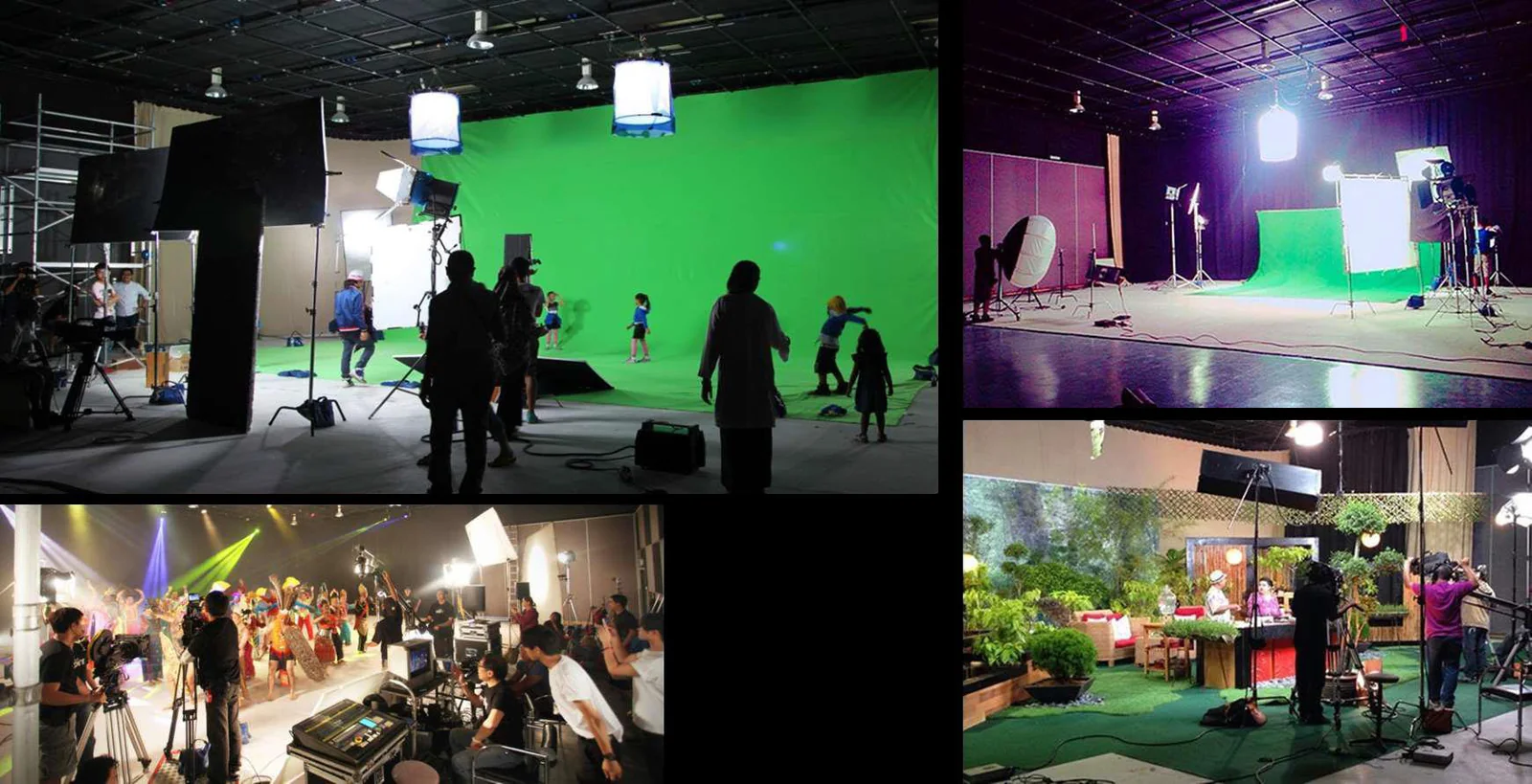 Green screen studio, lighting setups and live production shoots at Point College
